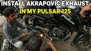 Installing Akrapovic Exhaust on My Pulsar 125 | Insane Sound Upgrade!
