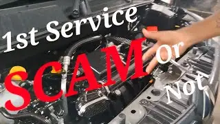 Renault Triber 1st Service Review and Cost / Renault Accessories Scam / Service Centre Scam or Not