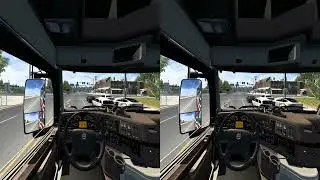 ATS with VR Active   400% Scaling, 1.7 Stereo Buffer Scale