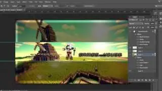 *FREE* Youtube Minecraft Channel Art Template #1 - PSD File DOWNLOAD[2014]
