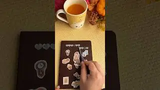 Part 13| ASMR Journaling~ Decorating My New Journal 2026 coffee time☕️ #asmr #journal #shorts #diy