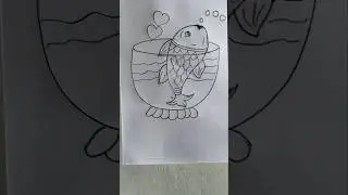 # fish easy drawing # trending # viral # video #