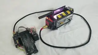 Highly modified Matty Collector's Ghostbusters Ghost Trap with ecig smoke mod DJ Fog juice