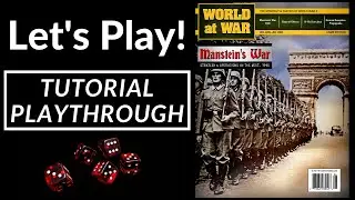 Let's Play! Manstein's War: Decision in the West 1940 (Tutorial Playthrough)