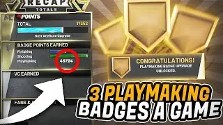 HOW TO GET 3+ PLAYMAKING BADGES a GAME FAST 2k21! Fastest way to get PLAYMAKING BADGES 2k21