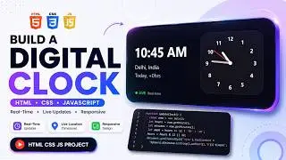 How to Create Analog Clock using HTML CSS and JavaScript | Step-by-Step Tutorial