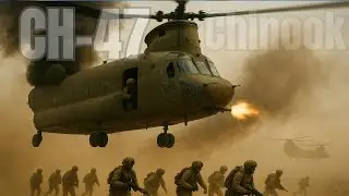 CH-47 Chinook in Action &ndash; Dramatic Troop Rescue Operation in the Battlefield