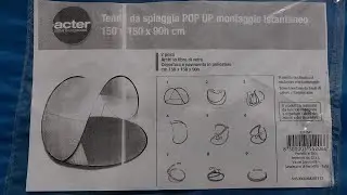 Come chiudere una tenda da spiaggia istantanea in modo facile - Modello Acter o simili