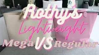 Сравнение лёгких сумок-тоутов Rothy's Mega и Regular