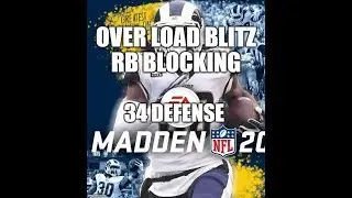 Madden 20 Glitches Cheats and Tips - Overload Blitz - Blocking RB - 34 Defense