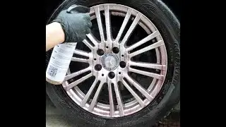 iron contaminate remover Wheel Trim Cleaner  brake rail dust purple bleeding wheel remover
