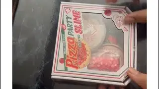 Unboxing and playing with this super fun Pizza Slime Kit!🍕💛#SlimeFun #PizzaSlime #DIYSlime #PlayTime
