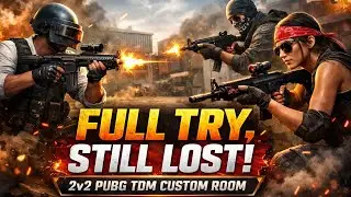 💥 Full Try, Still Lost | 2v2 PUBG TDM Custom Room | pubg gamer🎮, pubg lover❤, pubg mobile📱, #foryou