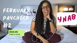 YNAB Budget with me / Feb Paycheck #2/ Single Income, 3 kids