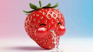 strawberry eating itself
