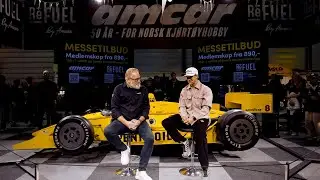 Neste &aring;rs IndyCar sj&aring;f&oslash;r Dennis Hauger Intervjues p&aring; Oslo Motor Show 2025
