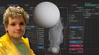 code a smoke simulator from SCRATCH (Blender Geometry Nodes)