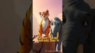 Tiger and elephant friendship ❤️#AnimationGrowth#CartoonAnimation2025