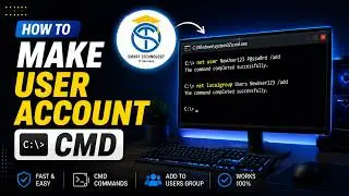 How To Make User Account in  CMD