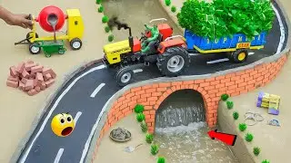 Diy build amazing bridge in the village