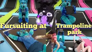 Fursuiting at a Trampoline park!//Fursuit outing//#furries #fursuiting #fursuiter #fursuit #vlog