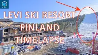 Levi Ski Resort, Finland - Spreading Snow Timelapse