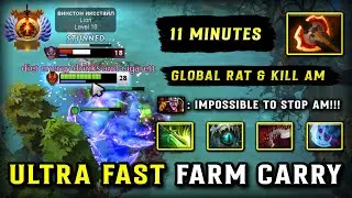 ULTRA FAST FARM SPEED CARRY Anti Mage | 11Mins BF Item Build | Global Rat & Kill Magic Slayer DOTA 2