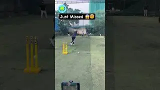 😳Just Missed!!! lucky Batsmen #cricket #viralcricket #ytshorts #viratkohli #missedshot #msdhoni