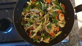 Fruits de Mer aux Légumes Croquants فواكة البحر بالخضار على الطريقة الآسيوية