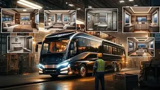 Inside the World&rsquo;s Most Futuristic Luxury Bus Factory 😱 | Mega Build Process