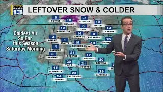 Rain & Snow Departs but Turning Colder & Breezy in New Mexico 1-9-2026