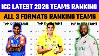 ICC TOP 10 TEAMS RANKING 2026 | icc t20 teams ranking | icc new ranking 2026 