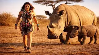 Life 3.2 Million Years Ago | Girl Saves a Rhino Calf — Nature Makes a Choice
