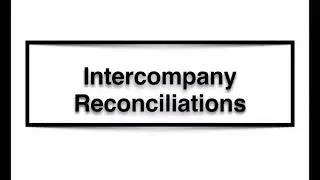Intercompany reconciliation