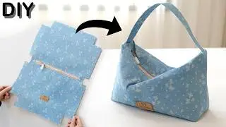 DIY Small Zipper Handbag with Fabric Strap | Easy Sewing Tutorial