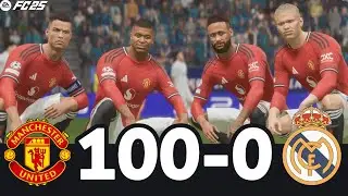 FC 26 -MESSI RONALDO NEYMAR YAMAL  & MBAPPE | ALL STARS | Manchester United 100-0 Real Madrid