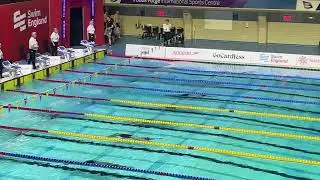IOM Swimming Swim England Winter Nationals. Harry Robinson 50 back Open final lane 7
