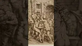 Кузница Вулкана. 1540. Офорт. Мастер истории Кадма. #искусство #графика #эстамп