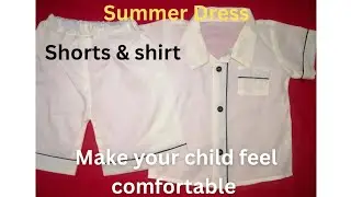 Baby boy dress design || baby boys shorts and shirt cutting and stitching || kids summer Dress
