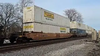 Early Evening BNSF 5858 leads a Q train through Coal City, IL 