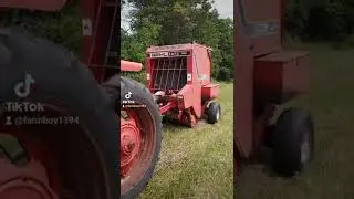 farmall656 round baling