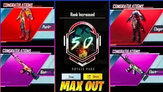C2S6 ROYAL PASS M11 MAXOUT | 4500 UC ROYAL PASS RP M11 MAX LEVEL 50 | FULL  RP BGMI NOOB GAMING YT