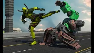 Rope Man vs Superhero Robot (By Game Skull Studio) Android Gameplay HD