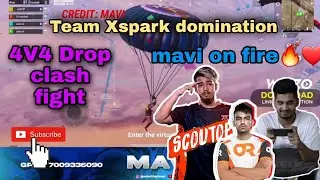 Team Xspark intence dropclash fight🔥😱 | mavi being a savior 😊