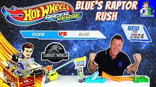 Hot Wheels Racer Verse Jurassic World Blue's Raptor Rush