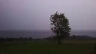 interesting storm rolling through..#micro burst # static electricity