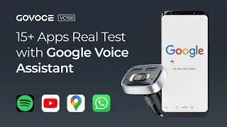 15+ Apps Real Test with Google Voice Assistant by Bluetooth Android Phone Car Charger-GoVoce VC100
