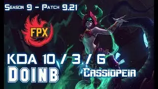 FPX Doinb CASSIOPEIA vs SYNDRA Mid - Patch 9.21 EUW Ranked