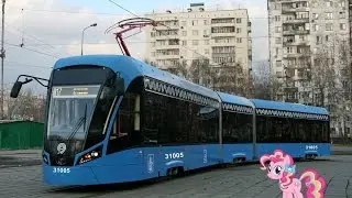 Поездка на трамвае 71-931М Витязь-М № 31005 Маршрут № 17 Москва
