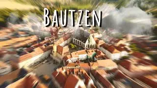 Bautzen von oben Budy&scaron;in Germany from above
